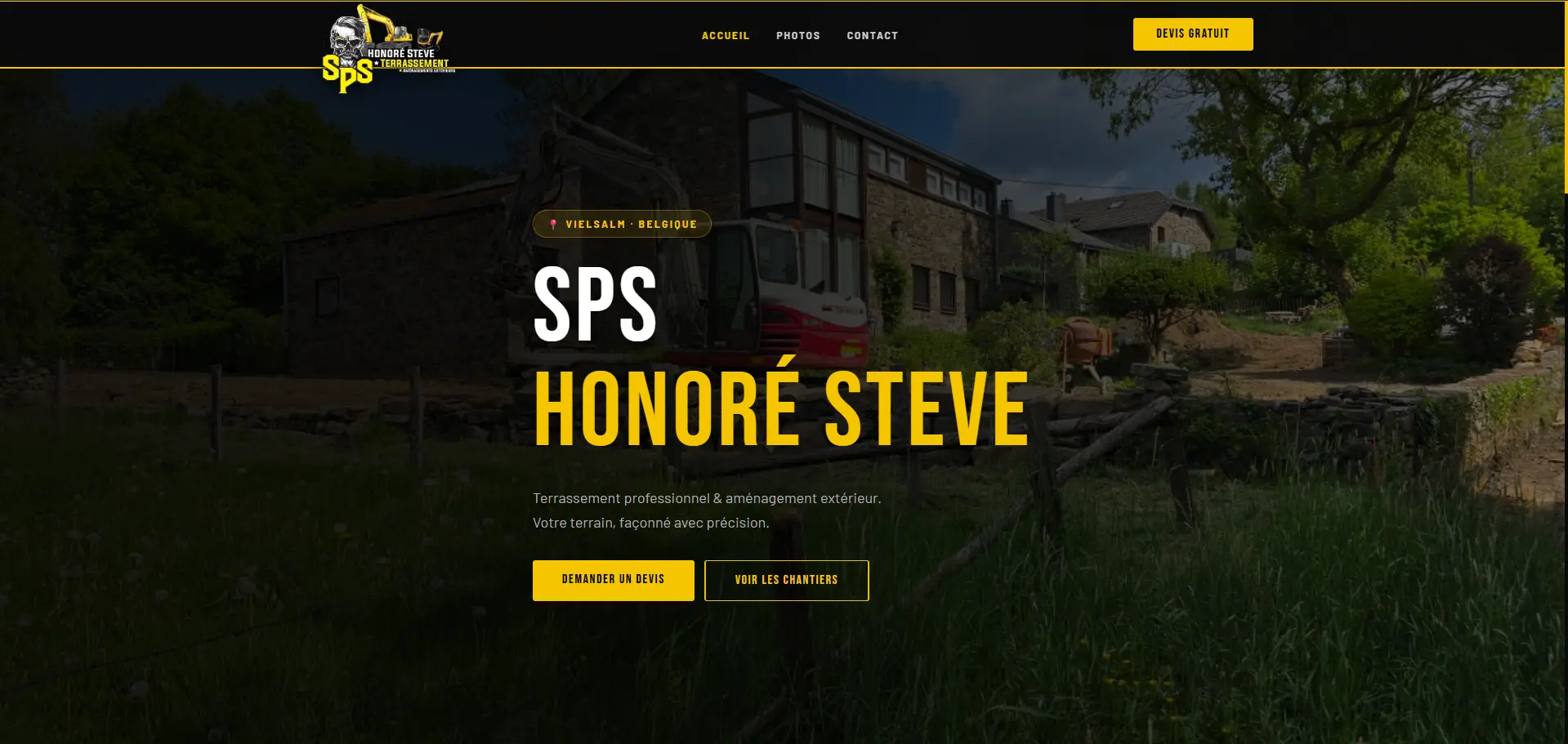 Aperçu du site SPS Honoré Steve